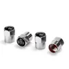 4pcs M Emblem Car Tire Valve Cap Tyre Air Bolt Stems Caps Auto Dustproof Cover For Truck Automobiles