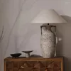 Трумки для фонарей Wabi Sabi Style Led Lamp Home El Lobby Villa осветительные светильники винтажные гостиные арт декор керамические постоянные огни