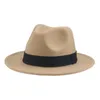 Bérets filles Chapeau chapeaux pour femmes garçons Fedora solide bande décontracté kaki noir automne hiver femmes Sombreros Chapeau Femme