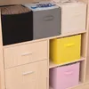 Storage Drawers Cotton Linen Box With Cap Clothes Socks Toy Sundries Organizer Set Fabric Boxes Cosmetics Household