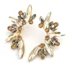 Orecchini a bottone Pauli Manfi Fashion Personality Women's Half Moon Rhinestone Girl College Series Accessori per gioielli