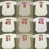 QQQ8 C202 Men 9 Joe Torre 45 Bob 45 Bob Gib 1975 Baseball Jersey