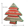 Cuscino Cuscini a forma di alberi di Natale Decorativi per la casa Festival Tiro Cotone Lino Stampato Carino Divano Sedile Letto S Decori