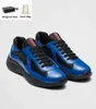 Parfait Chaussures de sport pour hommes Americas Cup baskets basses en cuir verni Runner Runner Chaussures de sport pour hommes Tissu Technique Confort Baskets de plein air 38-46Box