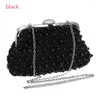 Bolsas de noite Moda feminina bolsa de miçangas bolsas de bolsa de pérolas pequenas para bolsa de bolsa de boate do casamento hash hasp hasp