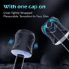 Vibrating Male Masturbators LUMODIA Waterproof Crystal Ribbed Open-Ended Strokers Pocket Pussy Vagina Masturbator Cup with 12