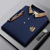 20230 high-end marka Paul koszulka z krótkim rękawem męska koszulka polo 100% bawełna klapa biznes koreański lato haft odzież męska wiele kolorów
