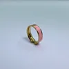 مصمم H Ring Man Woman Deluxe High End Enamel Letter Rings Unisex Classic Fashion Ring Titanium Steel 18k Gold Party Wedding Christmas Jewelry Gifts