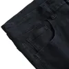 Jeans pour hommes Qualité de luxe Pantalons slim pour hommes Marque Hommes Straight Black Scratched For Men Plus Size