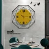 壁時計北欧のファッション時計リビングルームクリエイティブホームメタル装飾クォーツ装飾ウォッチホルロゲウォッチ