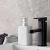 Набор аксессуаров для ванны 2pcs/ set матовая белая/ черные керамические наборы диспенсеров мыла. Спокойная рука и лосьон для ванной countert