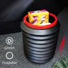 Cubo de basura plegable para coche, contenedor de basura multifuncional, almacenamiento de paraguas, cubo de basura telescópico impermeable, organizador automático