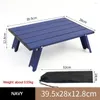 Camp Furniture Mini Foldable Table Lightweight Home Bed Computer With Carry Bag Food Drink Desk For Outdoor BBQ Camping Tent