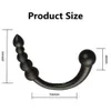 Itens de beleza 10 Frequency Double-heads Vibrador Anal Prostate Massager Plug Beads Butt Sexy Toys For Men Women Couples