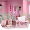 Badaccessoire set huishoudelijke artikelen badkamer sets hars lotion flessen tandenborstel houders zeepboxen accessoires apparaten