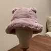 Berretti Chic Winter Basin Hat Leggero lavabile da donna Pescatore Copricapo in peluche per esterni