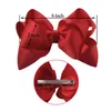 Accessoires de cheveux 1 PC 6 pouces filles grandes doubles couches noeud de cheveux gros-grain ruban pince à cheveux épingle à cheveux pour les femmes