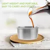 Plates Sauce Dish Cup Bowl Dipping Cups Small Condiment Container Ramekin Metal Side Soy Portion Dishes Plate Mini Dressing Steel