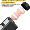 Automatisk manlig masturbator Stimulerande penisvibrator 10 -lägen Teleskopiska snurrning Sexleksaker Stark sugelektriskt