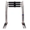 All Terrain Wheels 3 Step Stainless Steel Polished Telescoping Ladder Swim Ladders For Marine Boat Yacht Swimming Pool