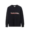 2023 mens Sweat designer Co-branding Pull à capuche slim fit casual Pull à col rond paris femmes classique bilitère couleur lettre imprimé pull en laine