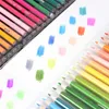 120/136/160 Färger Träfärgade pennor Set Lapis de Cor Artist Målar Oljefärgpenna för skolritning Sketch Art Supplies