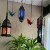 Dekorativa figurer handgjorda fönster hängande färgade drake solfångare glas heminredning vintage satin boll julprydnader