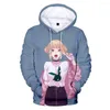 Con cappuccio maschile anime streetwear himiko toga 3d uomini/donne harajuku sciolte boy/girl sweatshirt fringautum