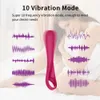 Articles de beauté produits pour adultes sexy Stimulation de l'orgasme clitoridien pour femmes Masturbation à double point Bâton de massage silencieux étanche Anneau vibrato