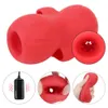 Articles de beauté éjaculation retardée jouets sexy pour hommes pompe à pénis vagin vraie chatte gland rechargeable sucer 9 modes 3 grades anneau d'entraînement de coq