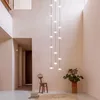 Lampes suspendues Moderne Simple Plafond Lustre Salon Décoration Éclairage Nordique Led Escalier Grenier