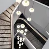 Lámparas colgantes Lámpara de techo simple moderna Sala de estar Decoración del hogar Iluminación Nordic Led Escalera Ático