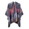 Scarves 1920s Coats For Women 2023 Split Shawl European And American Fashionable Warm Scarf Christmas Gift Double Tops Solid