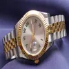 Topmerk luxe horloge datejust 41 mm automatisch mechanisch polshorloge Two Tone Jubilee Bracelet Sports Mens Crown Roma horloges op S201Y