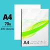 Классическая A4 Print Copy Paper 400 Sheests предпочитает все деревянные мякоть 70G Office White Fax Stationery