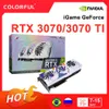 Coloré nouveau RTX 3070 TI 8GB LHR GAMING NVIDIA GDDR6X cartes graphiques 256bit PCI Express 4.0 16X carte vidéo placa de vidéo