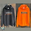 Sweats à capuche pour hommes Sweatshirts surdimensionnés Vetements Orange Terry hommes femmes VTM Top qualité à capuche 231117