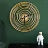 Wandklokken metaal grote klok modern design woonkamer luxe stille creatief mechanisme reloj de pared home decor 50