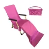 Chair Covers Sun Lounger Beach Towel Superfine Fiber Quick Dry Deckchair Cover Lounge Mat Cool Feeling Magic