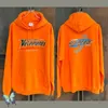 Sweats à capuche pour hommes Sweatshirts surdimensionnés Vetements Orange Terry hommes femmes VTM Top qualité à capuche 231117