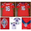 qqq8 16 Shane Falco Jersey The Replacements Red White Movie Football Jersey Size S-xxxl