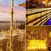 Strings 100 LED Warm White Christmas Light Indoor 10m Outdoor Waterproof 8 Modes Plug-in Twinkle Fairy String Lights For Wedding Party