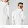 Os amantes de camisetas masculinos usam camisa de fundo de colar de cor sólida para homens e mulheres Harajuku Sweater T-shirt de mangas compridas em todos os jogos