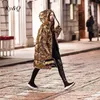 Women s Down Parkas Luxury Brand Gold Sequined Hooded Straight Tube Overcoat Fashion Cotton Jacket for Men and Women Runway Party Coat 221231