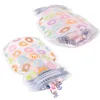 Подарочная упаковка 3PCS Mason Bottles Bags Donuts Print Запечатанное пластиковое домашнее хранение с днем ​​рождения принадлежности для вечеринки