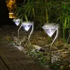 태양 조경 라이트 다이아몬드 모양 야외 독특한 방수 안뜰 잔디밭 램프 정원 안뜰 장식 QJS Shop