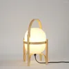 Tafellampen houten led bureaulamp