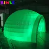 Kommersiell mobil LED-uppblåsbar halvkupoltält med inbyggd fläkt Luna tillfällig cocktailbar för festshow