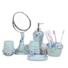 Badaccessoire set huishoudelijke artikelen badkamer sets hars lotion flessen tandenborstel houders zeepboxen accessoires apparaten