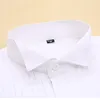 Camisas de vestir para hombre Camisa de esmoquin con cuello con punta de ala Manga larga Botón de puño francés para hombre Punta de ala de boda Plisado negro blanco con pajarita